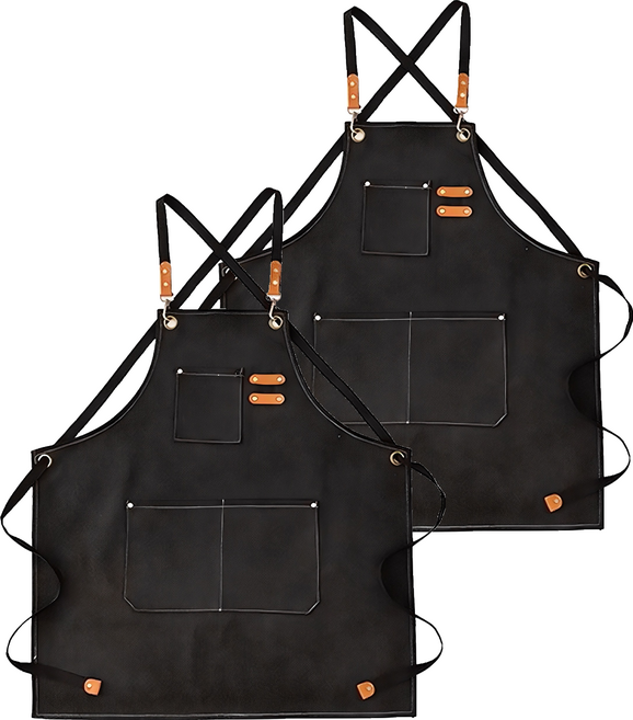 젊은이마켓 컨버스 앞치마, 블랙, 2개