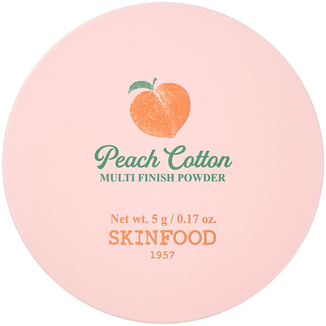 스킨푸드 피치 뽀송 멀티 피니시 파우더 5g, 화이트, 1개