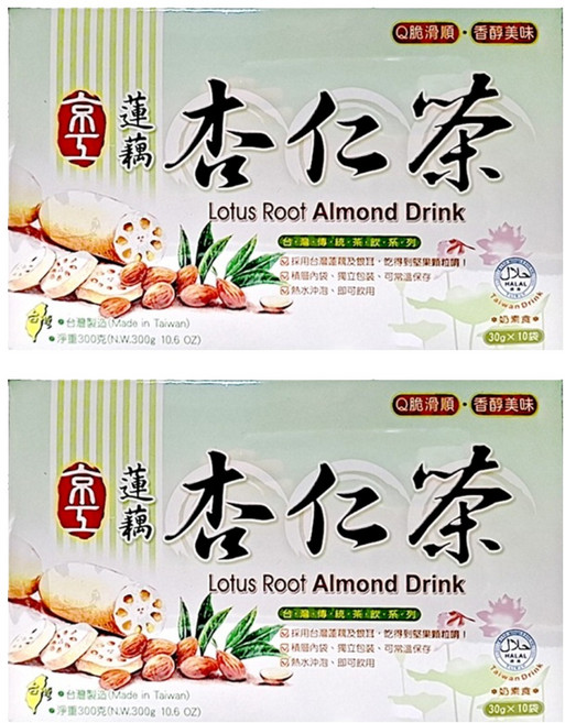京工 蓮藕杏仁茶, 2盒, 300g
