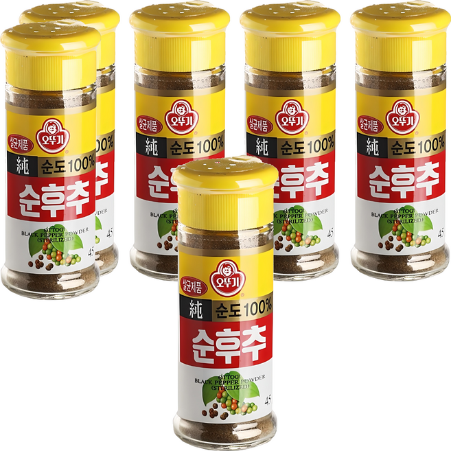 오뚜기 순후추, 45g, 6개