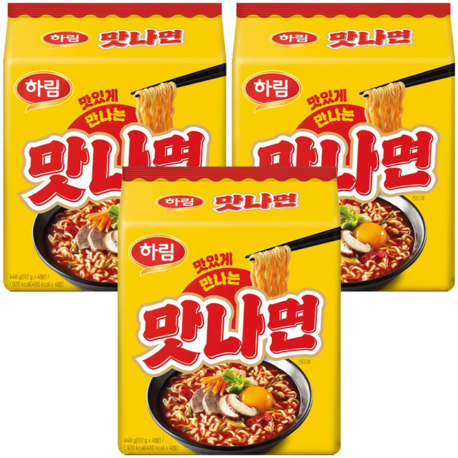 Harim 美味拉麵 香辣牛骨湯風味 112g, 12包