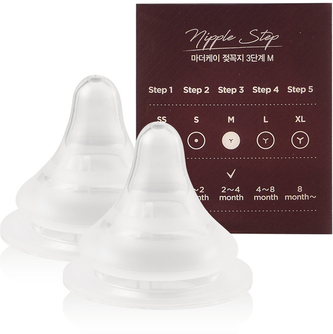 마더케이 베이직 젖꼭지 2p, 3단계(2~4개월), 1개