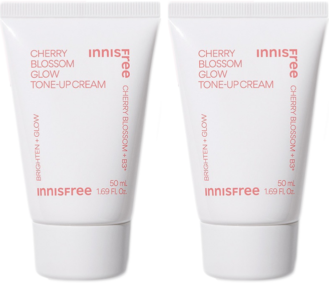 이니스프리 왕벚꽃 글로우 톤업 크림, 50ml, 2개