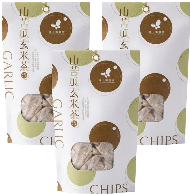 池上鄉農會 山苦瓜玄米立體茶包, 10g, 12入, 3袋
