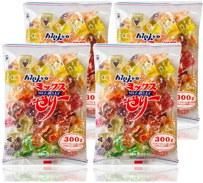 킨조제과 과일 믹스 젤리, 300g, 4개 - 쿠팡