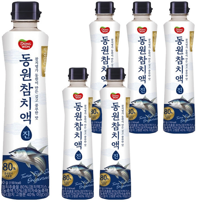 동원 참치액 진, 500g, 6개