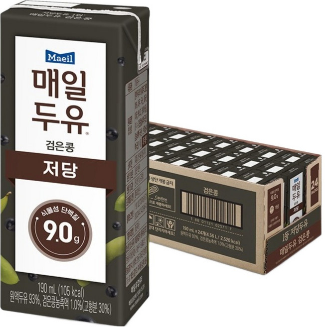 매일두유 검은콩, 190ml, 24개