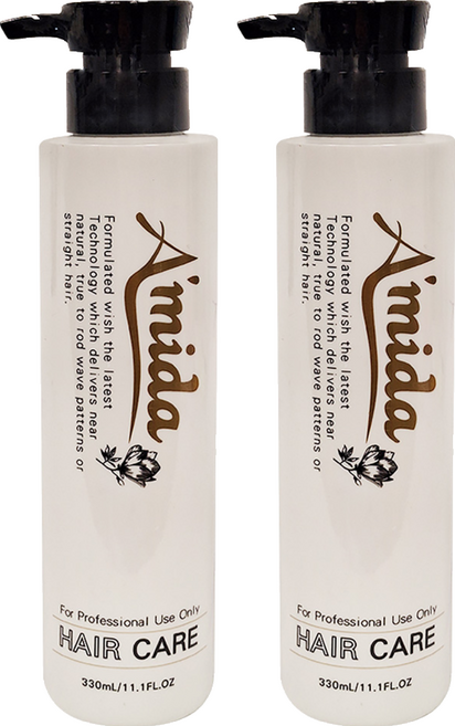 aMIDa 阿蜜達 胺基酸柔順王 免沖洗護髮素, 330ml, 2瓶