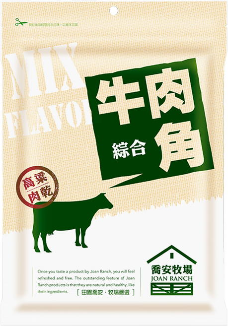 喬安牧場 高粱酒綜合牛肉角, 170g, 1袋