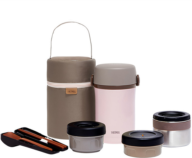 써모스 보온도시락 TKLF-1200F, 피치핑크, 1개