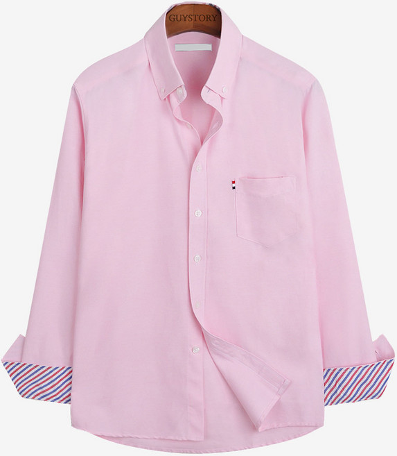 가이스토리 남성용 무지 캐주얼 17색상 빅사이즈 컨택 옥스포드 셔츠