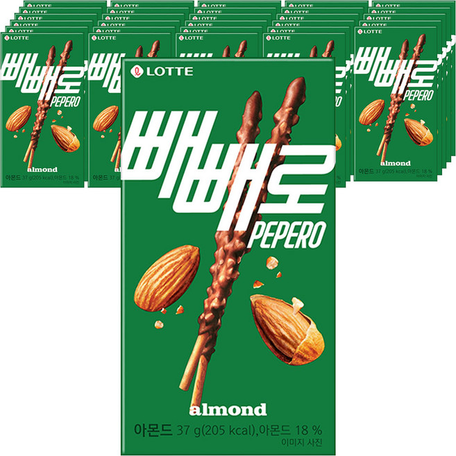 빼빼로 아몬드, 37g, 40개