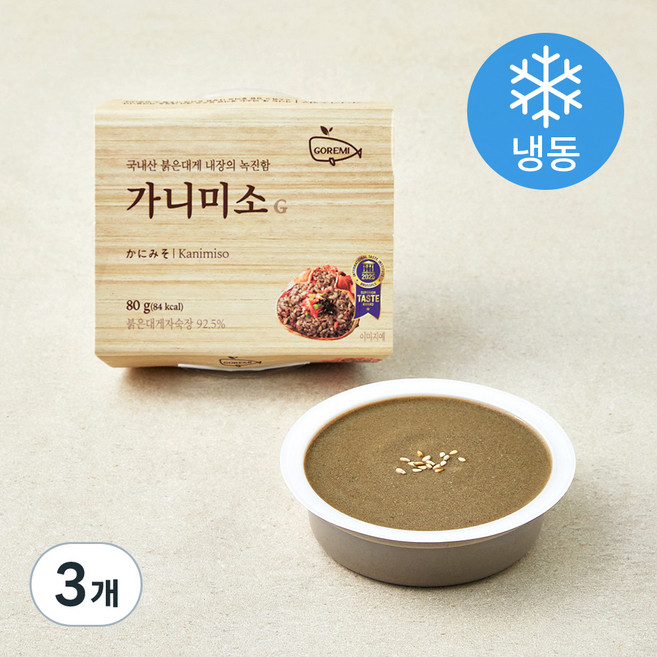 고래미 가니미소G (냉동), 80g, 3개