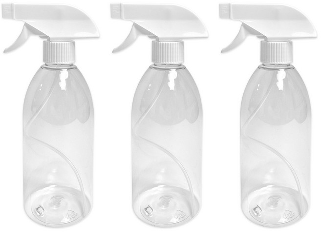 월드크린 투명 분무기 500ml, 3개, 랜덤 발송