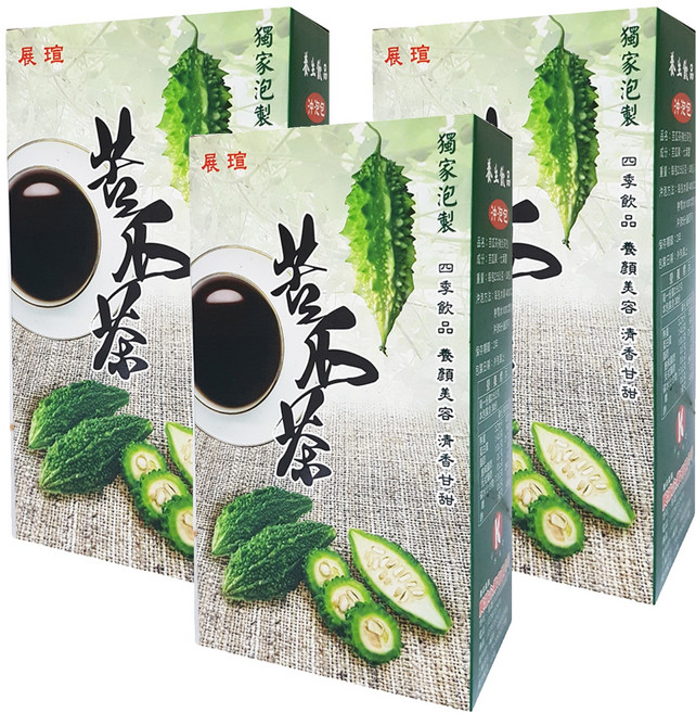 展瑄 苦瓜茶 複合茶包 75g, 2.5g, 30包, 3盒