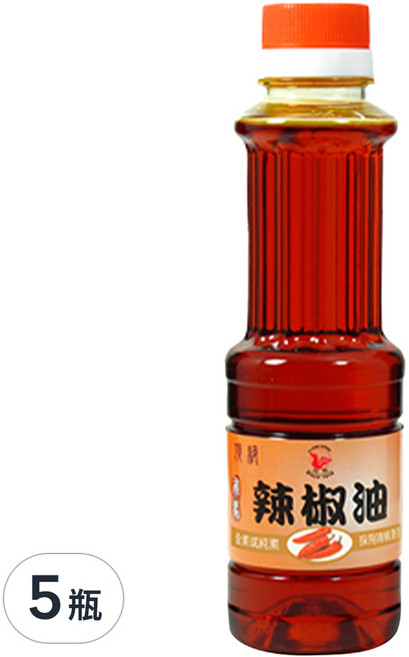 飛馬 頂級純素辣椒油, 210g, 5瓶