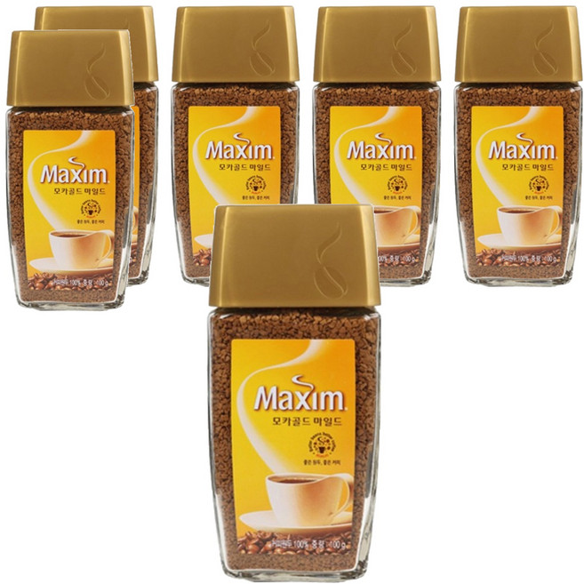 맥심 모카골드 마일드 원두커피믹스, 100g, 1개입, 6개