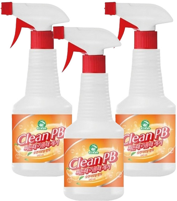 청소해결사 크린피비 찌든때 기름때 제거, 650ml, 3개