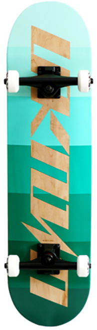 UNKNOWN 스케이트보드, 로고민트그라데이션, 1개