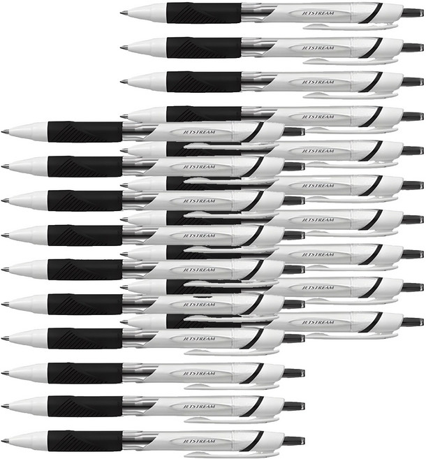 제트스트림 볼펜 0.5mm SXN-150, 블랙, 20개