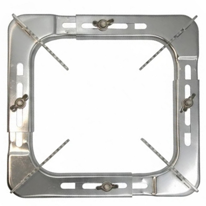 不銹鋼可調整瓦斯爐架, 不鏽鋼 銀色, 1個