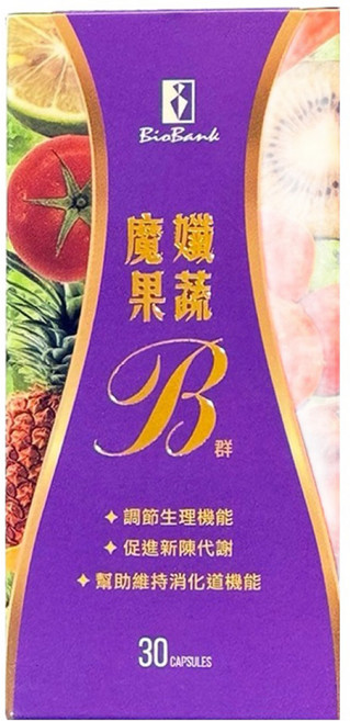 BioBank 大金宏醫 魔孅果蔬B群 孅升級, 30顆, 1盒