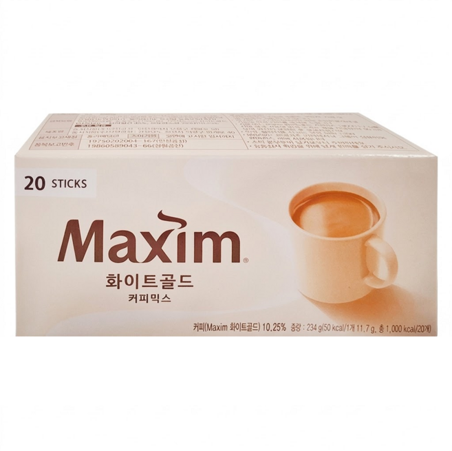 Maxim 麥心 白金經典三合一咖啡, 11.7g, 20條, 1盒