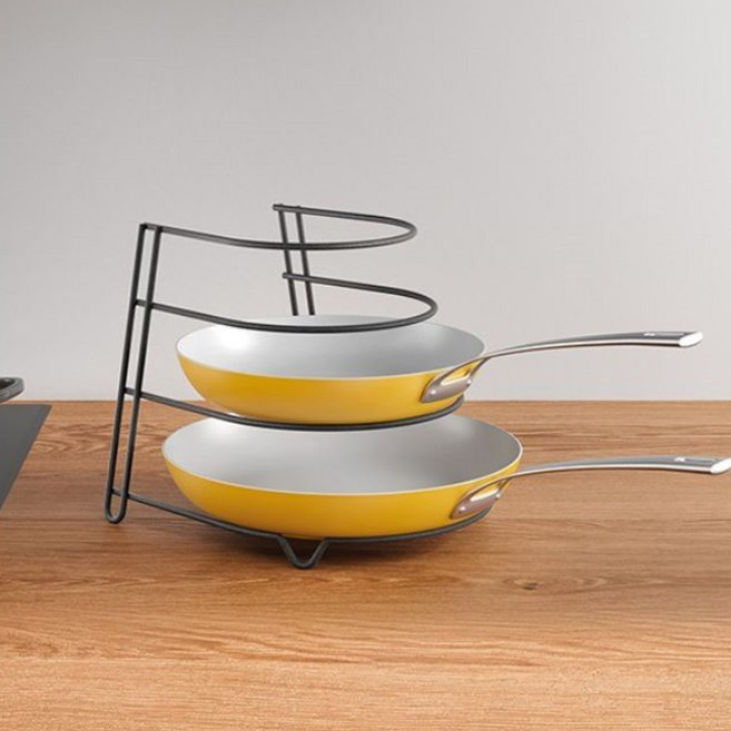 메탈텍스 캐니언 라바 프라이팬 정리대, 매트블랙