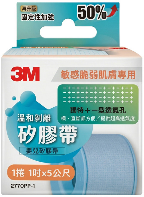 3M 溫和剝離矽膠帶 1吋, 1盒
