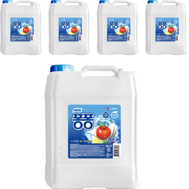퐁퐁 뉴 주방세제, 13.7L, 5개