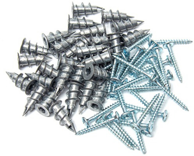 지오비즈 석고보드 천공 앙카 30p + 십자 피스 30p 세트, 1세트