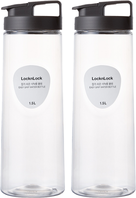 LocknLock 樂扣樂扣 PET冷水壺, 灰色, 1.5L, 2個