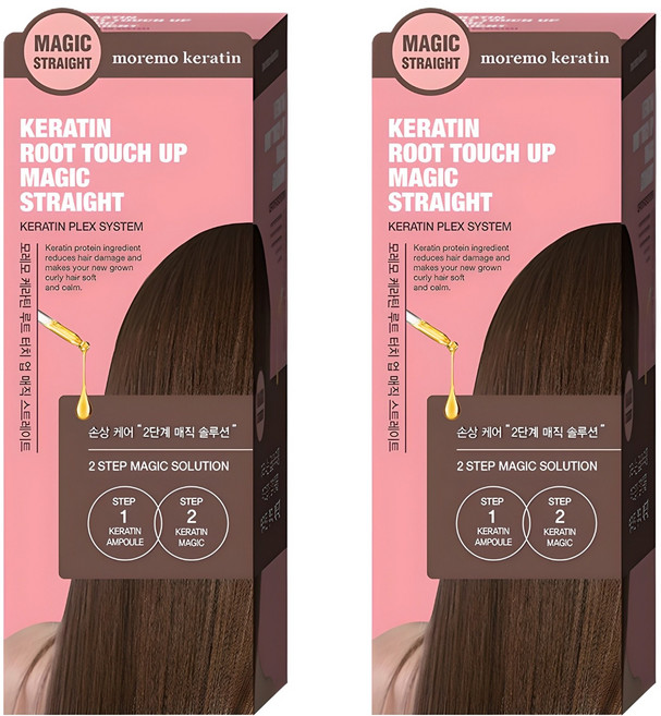 moremo 角蛋白髮根魔法直髮膏組, 160ml, 2組