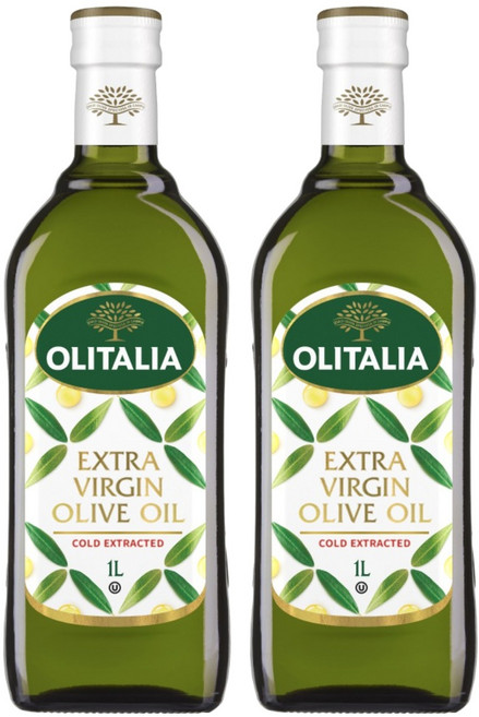 올리타리아 엑스트라버진 올리브유 오일, 1L, 2개