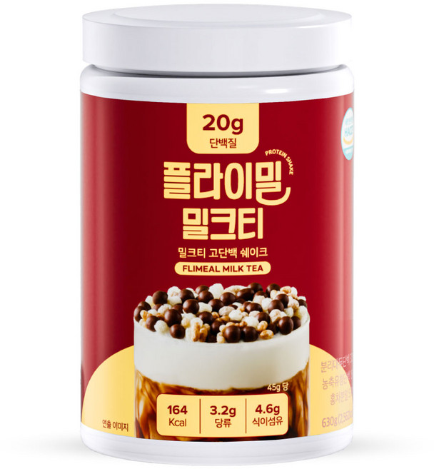 플라이밀 밀크티 고단백 쉐이크, 630g, 1개