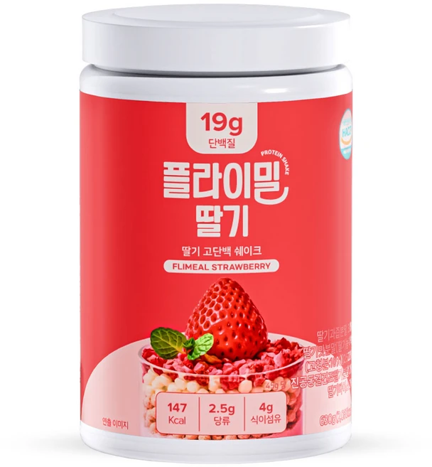 플라이밀 딸기 단백질 쉐이크, 630g, 1개 - 쿠팡
