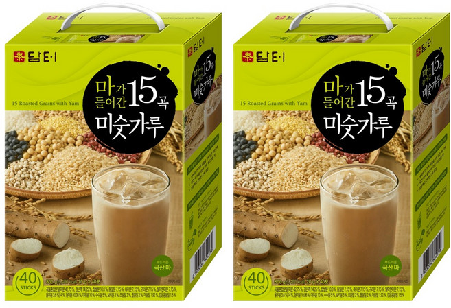 담터 마가 들어간 15곡 미숫가루, 800g, 2개
