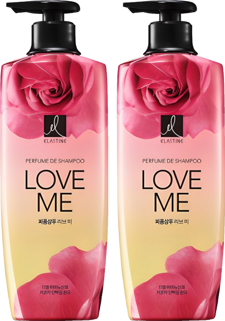 엘라스틴 퍼퓸 샴푸 러브 미, 600ml, 2개