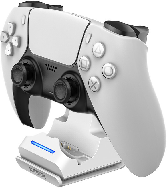 조이트론 PS5 헤드셋 무선 충전 듀얼센스 차징 홀더, 화이트, JTPS-204, 1개
