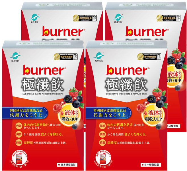 funcare 船井生醫 burner 倍熱 極纖飲, 30ml, 7包, 4盒