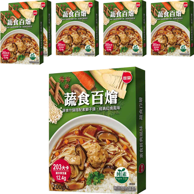 聯夏 蔬食百燴, 200g, 6盒