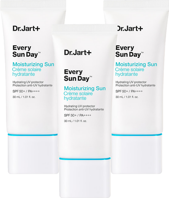 닥터자르트 에브리 선 데이 모이스처라이징 선크림 SPF50+ PA++++, 30ml, 3개