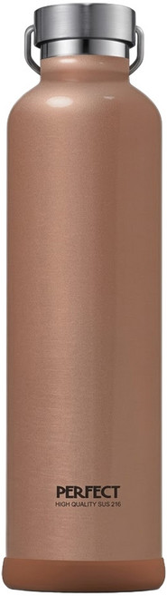 PLUS PERFECT 理想 極緻316真空保溫杯, 玫瑰金, 1L, 1個
