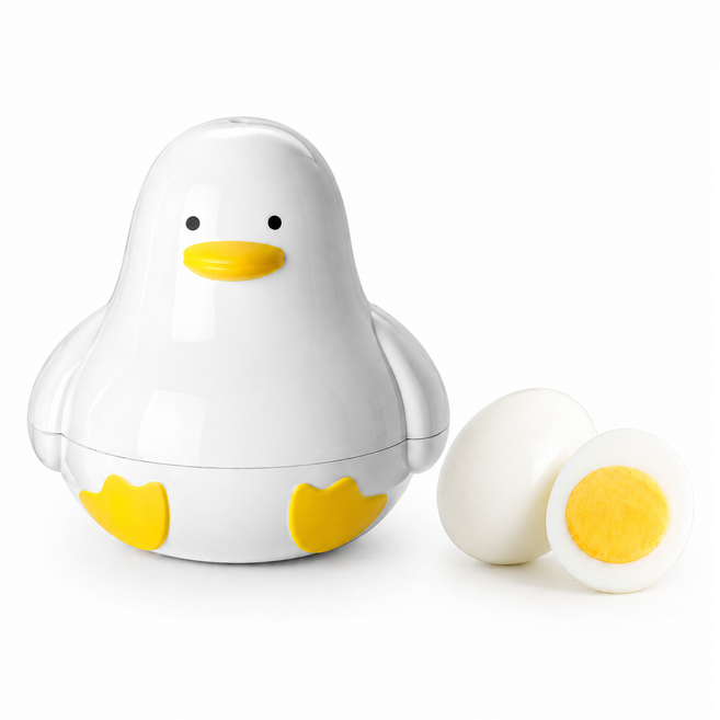 LANO 鴨子造型微波爐4格蒸蛋器, 單一商品