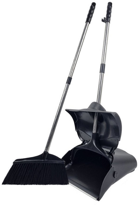 월드크린 로비프로 빗자루 + 쓰레받기 세트, 1세트, 혼합색상