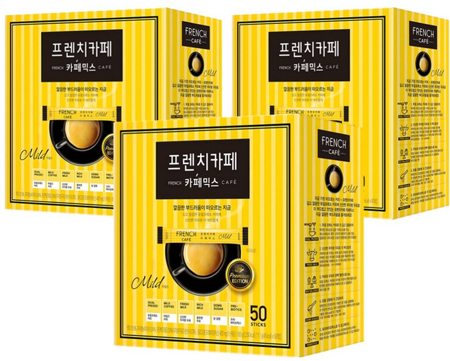 프렌치카페 커피믹스 스틱 마일드, 11.1g, 50개입, 3개