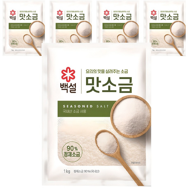 백설 맛소금, 1kg, 5개