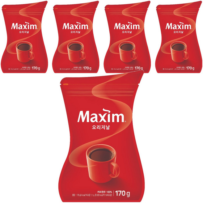 맥심 오리지날, 170g, 1개입, 5개