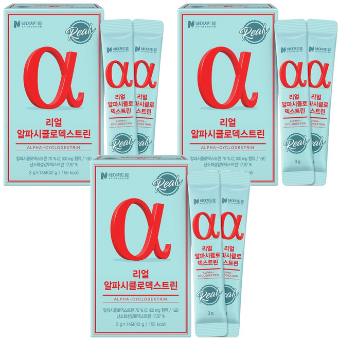 네이처드림 리얼 알파시클로덱스트린 14p, 42g, 3개