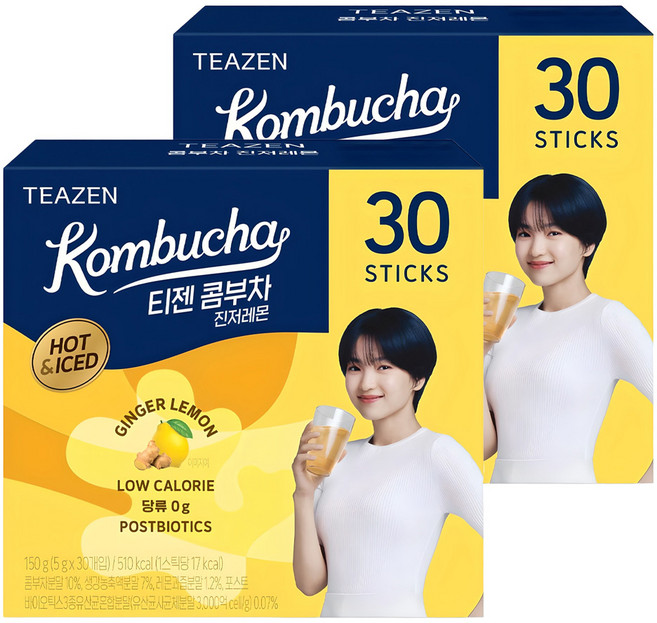 티젠 콤부차 진저레몬, 5g, 30개입, 2개